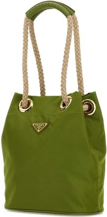 Prada Womens Green Re-Nylon Prada Mariner Bucket Bag Edera Recycledpolyamide-Calfleather Borse A Secchiello