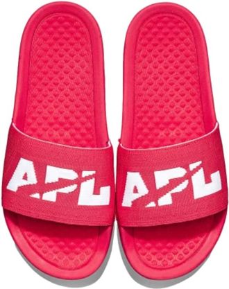 Athletic Propulsion Labs Womens Big Logo Techloom Slide Sandal In Red/white