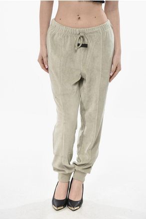 Fear of God ESSENTIALS Velour Pants With Cuffs And Elastic Waist size M