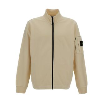 Stone Island Track Jacket - male - Stone Island - Zip-throughs - Beige - XL - Sweatshirts & Hoodies