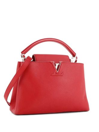 Louis Vuitton Capucines Bag Leather PM satchel - Rosso