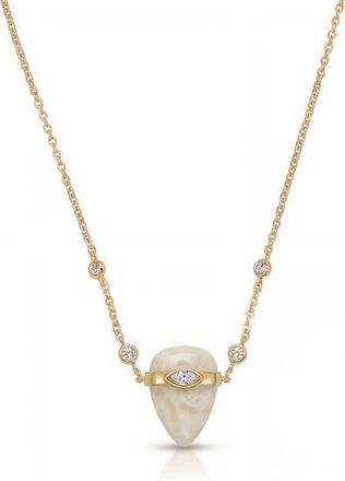 Ettika Solstice Pendant Necklace in Bone at Nordstrom