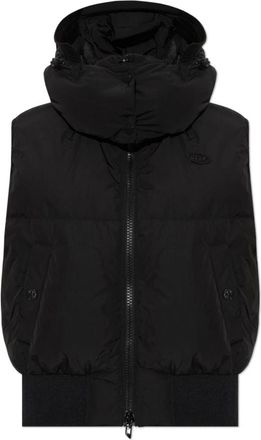 Diesel Donsjas - Dames - Bodywarmers - Zwart - 2XS - Leer - Jassen