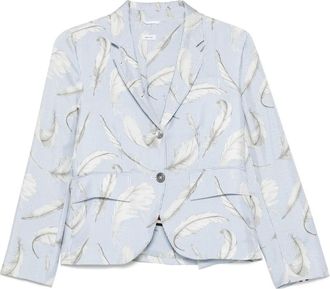 Thom Browne Blazer con stampa - Blu