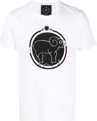 Swarovski T-shirt Ariete con cristalli - Bianco