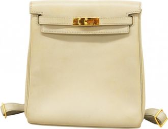 Herm&egrave;s Gold Gulliver Leather Backpack (Pre-Owned)