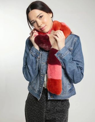 Nooki Design Womens DELTA SCARF IN COPPER MIX - Red - Size: ONE