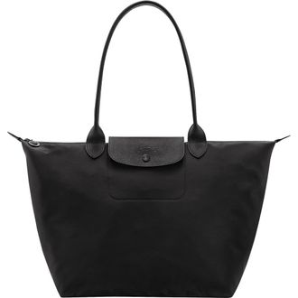 Longchamp Large Le Pliage One Nylon Shoulder Tote in Black at Nordstrom