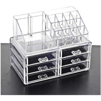 Trade Shop Trade Shop - Organizzatore Cosmetici Make Up 6 Cassetti Espositore Organizer 16 Comparti