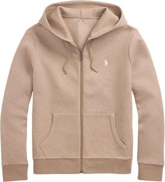 Ralph Lauren Hoodies & sweatvesten, Heren, Beige, L, Katoen, Double-Knit Full-Zip Hoodie