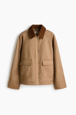 H&M Mama Before & After Babywearing Twill Jacket in Beige at Nordstrom, Size Xx-Large