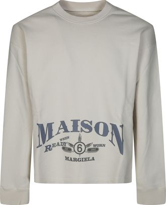 Maison Margiela Cropped Crewneck Sweatshirt