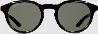 Gucci Round Frame Sunglasses, Black