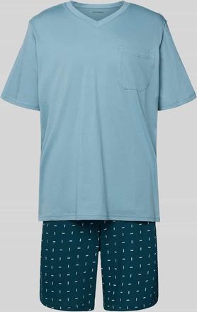 Schiesser Relaxed Fit Pyjama Set im kurz&auml;rmeliges Design Modell Comfort in Mint, Gr&ouml;&szlig;e 48