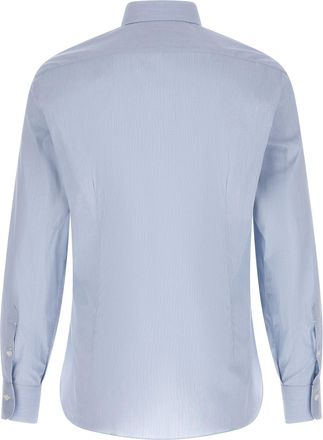 Barba Poplin Shirt - Light blue