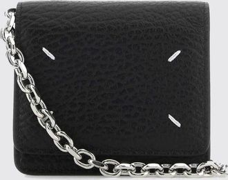 Maison Margiela Portafoglio Four Stitches in pelle con tracolla a catena