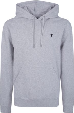 Ami Sweatshirt Contrast Logo Quota Ami De Coeur