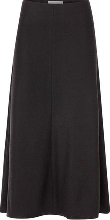 Rich & Royal Wol Spijkerrok - Dames - Midirokken - Bruin - XL - Wol - Rokken
