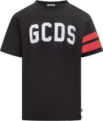 GCDS Black Crew Neck T-Shirt