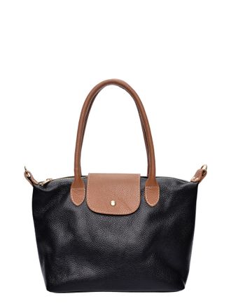 Anna Luchini Zwart Rundleer Tas