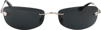 Versace Mens Black Rectangular Sunglasses 0VE227910008760