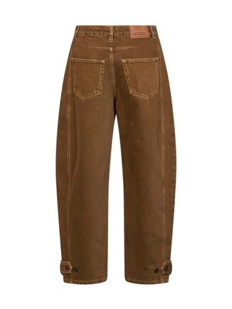 Isabel Marant Womens Jeans Leya Bronze Cotton