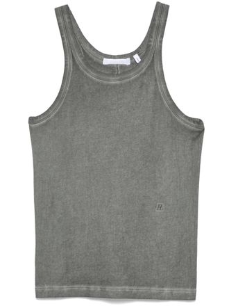 Helmut Lang cotton tank top - women - Pima Cotton - M - Grey