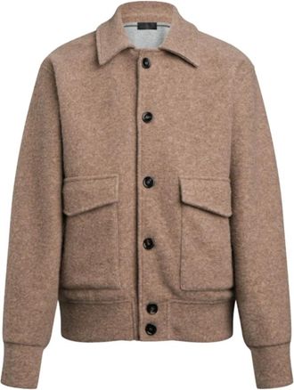 Dondup Giacca Regular con Tasche a Patta - - Jackets - Uomo - Marrone - M