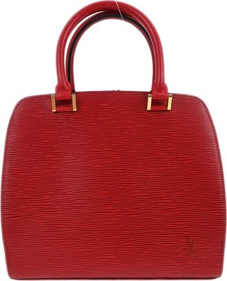 Louis Vuitton Pont Neuf Handbag Epi Leather Red Leather Handbag (Pre-Owned)