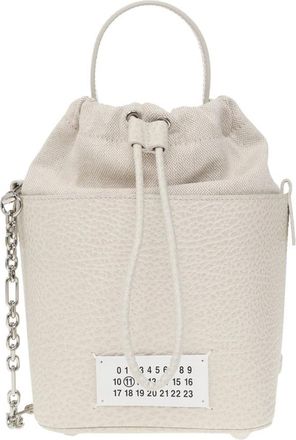 Maison Margiela 5AC Small Schoudertas - Dames - Schoudertassen - Beige - ONE Size - Leer - Tassen