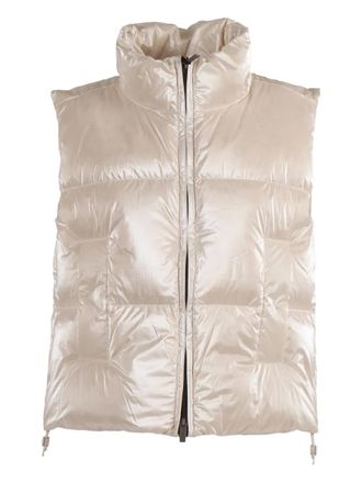 K-Way THILLE THERMO PEARLY puffed gilet - women - Polyurethane/Polyamide/Polyester - 5XL - Neutrals