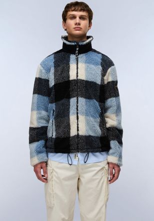 Napapijri Sweatshirt NAPAPIJRI T-MONTEPIANA, Herren, Gr. XXL, check, Pl&uuml;sch, Obermaterial: 100% Polyester, gemustert, kariert, mehrfarbig, regular fit normal, R