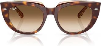 Ray-Ban Doreen Brown Clear Gradient Cat Eye Ladies Sunglasses RB2286 141451 52