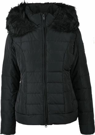 Bomboogie Black Quilted Polyester Short Down Jacket