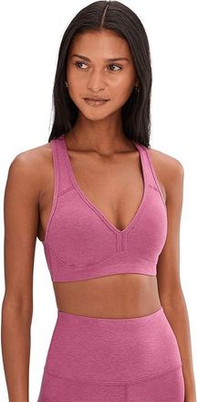Beyond Yoga Spacedye Lift Your Spirits Bra Womens Bra Smooth Mauve Heather : 2XL, Elastane/Polyester