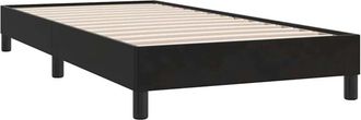 vidaXL Estructura De Cama Sin Colch&oacute;n Terciopelo Negro 80x210 Cm Vidaxl