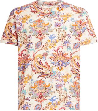Etro T-shirt con stampa paisley - Toni neutri