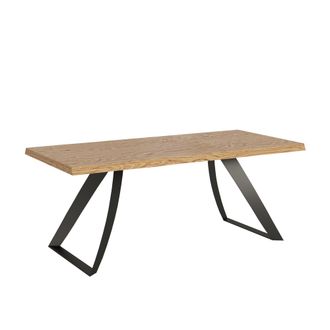 Itamoby Itamoby - Tavolo Allungabile 90x200/300 Cm Tabira Scortecciato Rovere Gambe Antracite