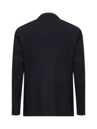 Tagliatore Stretch Virgin Wool Blazer - Blue