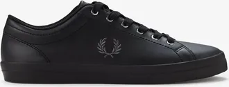 Fred Perry Mens Fred Perry Mens Baseline Leather Trainers - Black 102 - Size: 11