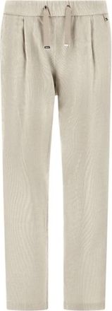 Herno Beige Regular Fit Broek - Dames - Straight fit broeken - Beige - XL - Broeken