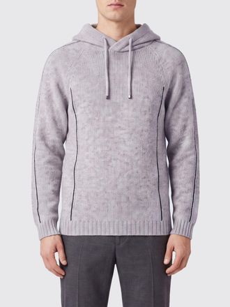Giorgio Armani Alpaca Knit Hoodie with Contrast Trims