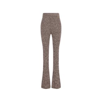 Sportmax Ribbed-knit Flared Trousers