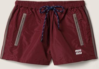 Miu Miu Technical fabric shorts