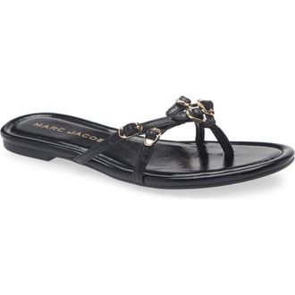 Marc Jacobs The Kiki Flip Flop in Black at Nordstrom, Size 11Us