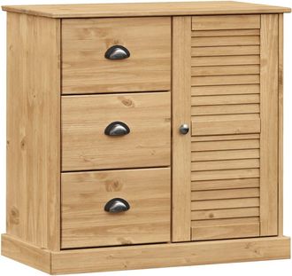vidaXL Vidaxl - Aparador Con Cajones Vigo Madera Maciza Pino 78x40x75 Cm