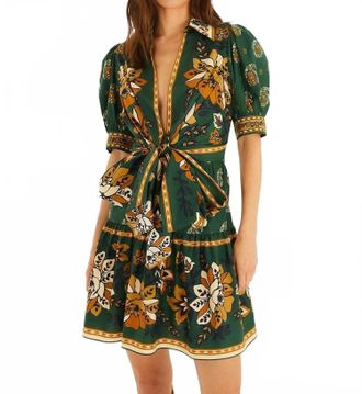 Farm Rio Ayla Mini Dress In Green