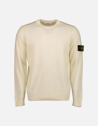 Stone Island Mens Light RWS Pure Wool Knitted Sweatshirt - Blue - Size: 42