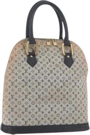 Louis Vuitton Pre-owned Handbags, female, Blue, Size: ONE SIZE Pre-owned Monogram Mini Canvas Hand Bag