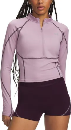 Under Armour ColdGear Elite Half Zip Performance Pullover in 698 Mauve Pink at Nordstrom, Size X-Small